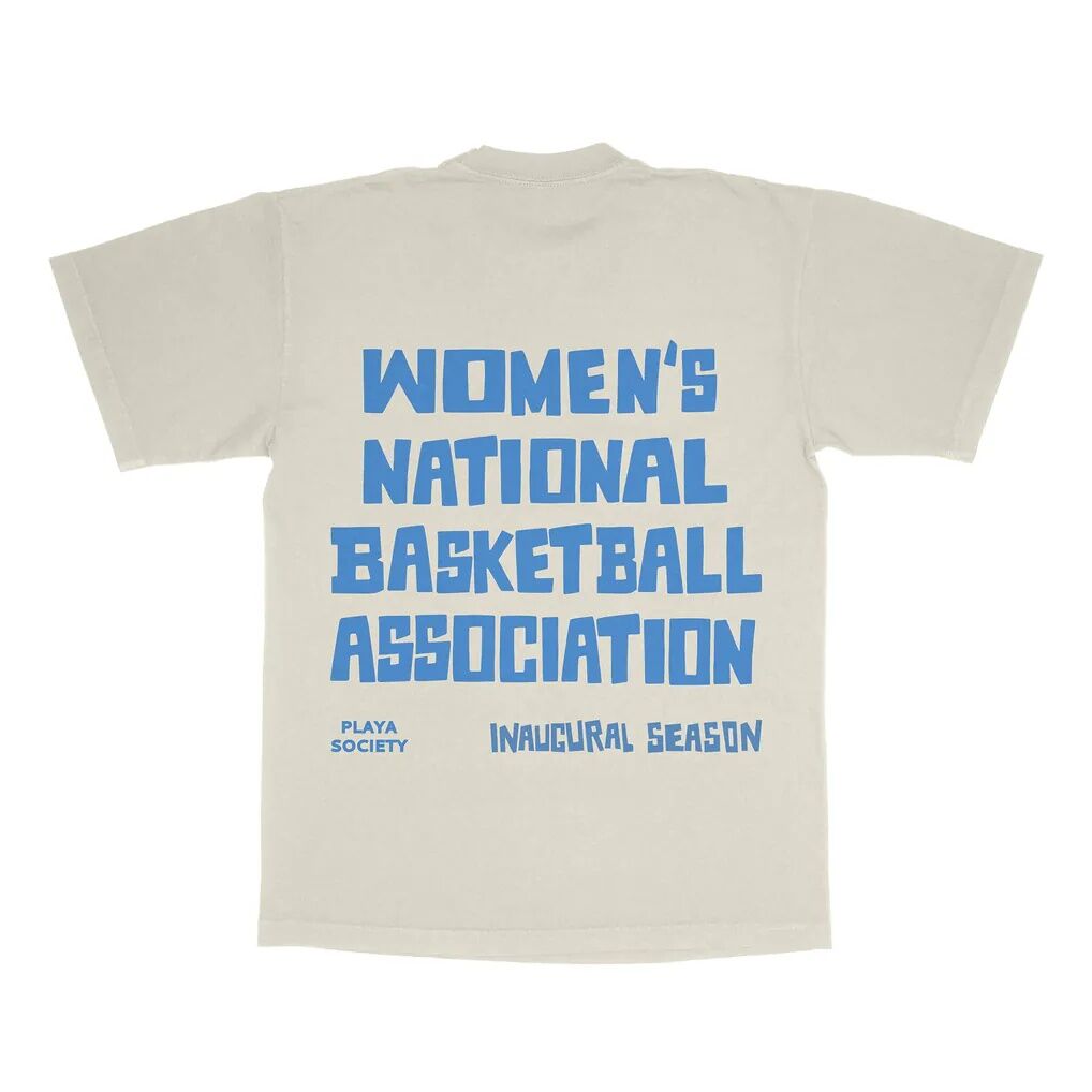 WNBA Playa Society Unisex Est T-Shirt - Oatmeal