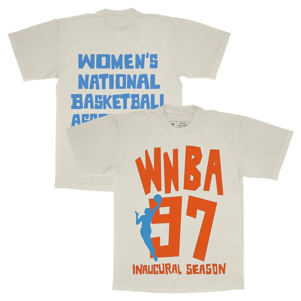 WNBA Playa Society Unisex Est T-Shirt - Oatmeal