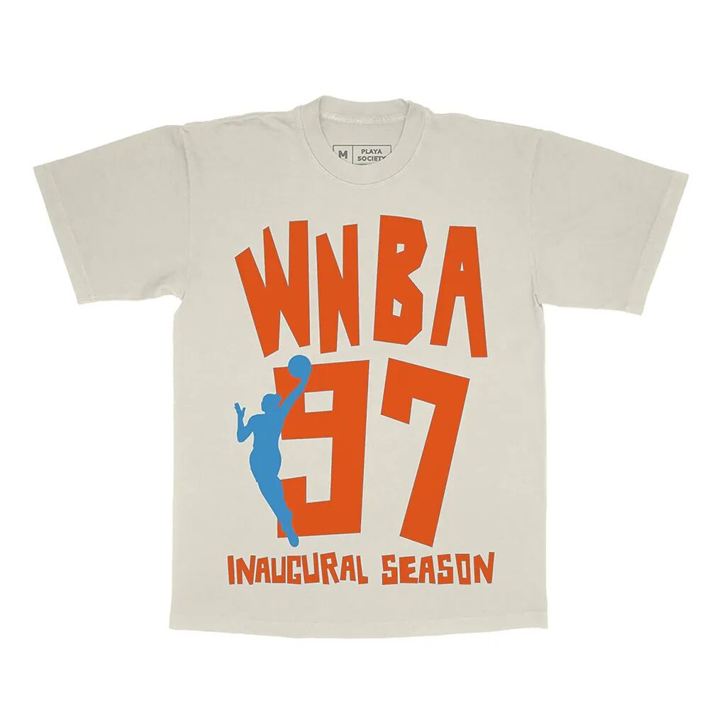 WNBA Playa Society Unisex Est T-Shirt - Oatmeal