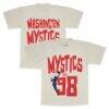 Washington Mystics Playa Society Unisex Est T-Shirt - - Front View
