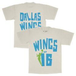 Dallas Wings Playa Society Unisex Est T-Shirt - - Front View