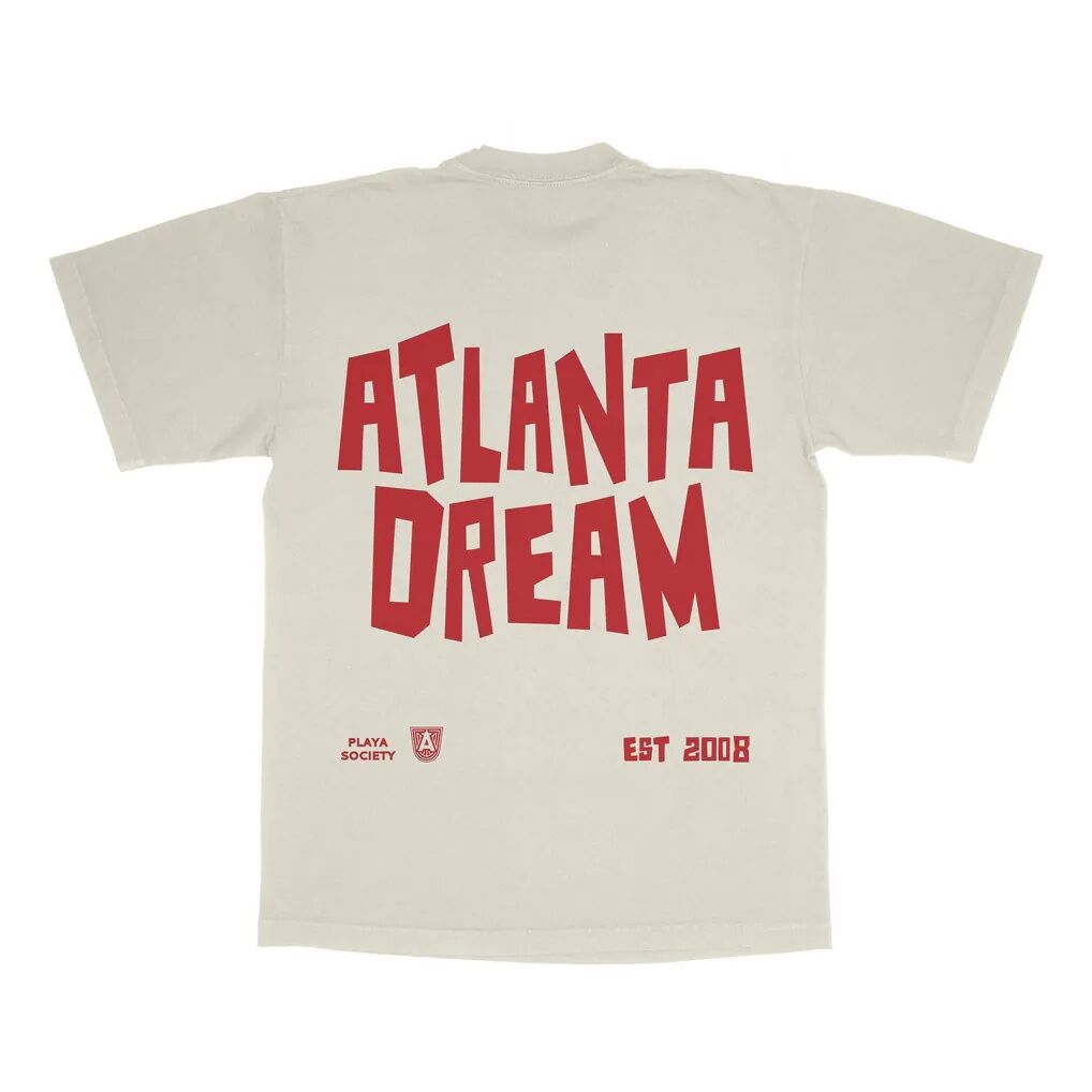 Atlanta Dream Playa Society Unisex Est T-Shirt - Oatmeal