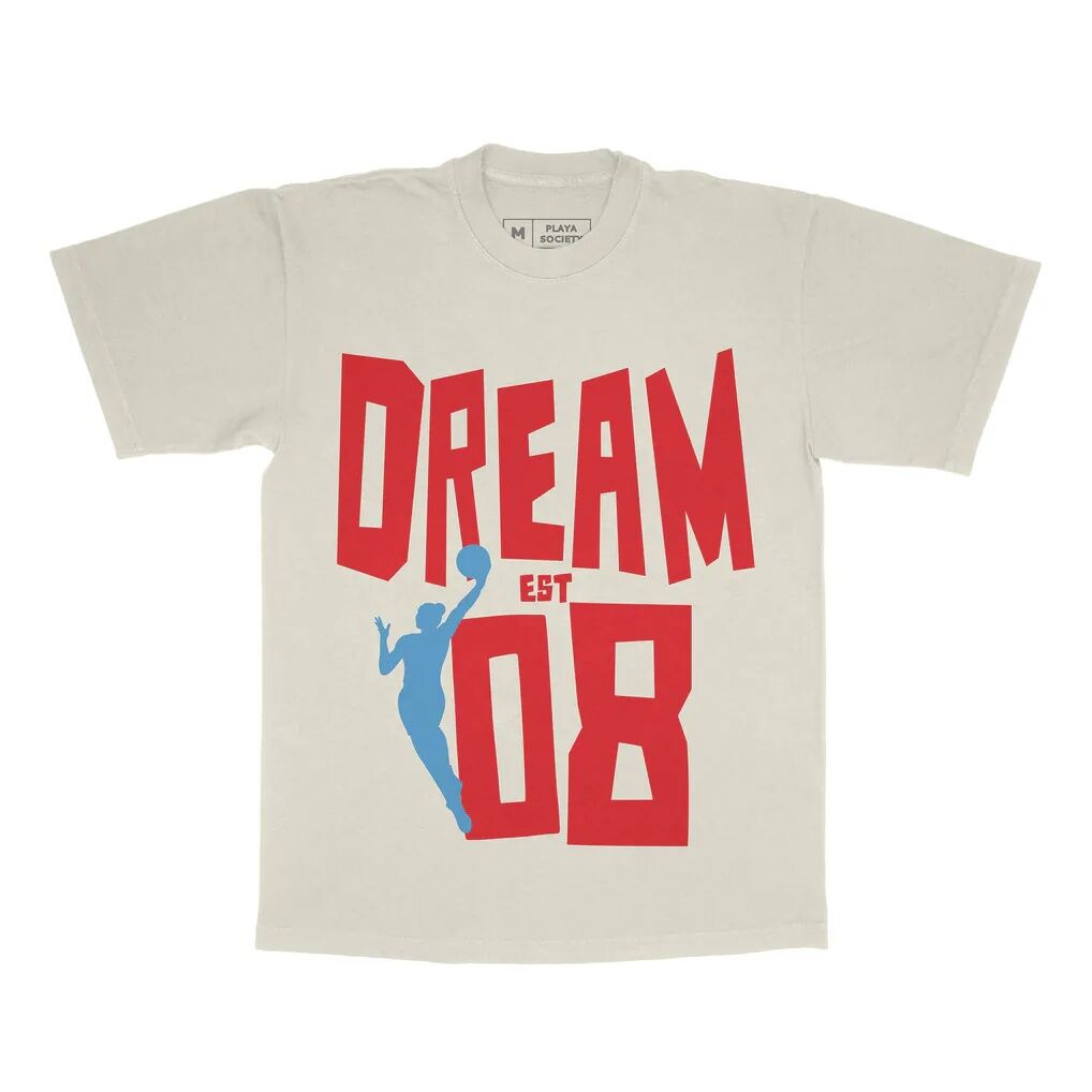 Atlanta Dream Playa Society Unisex Est T-Shirt - Oatmeal