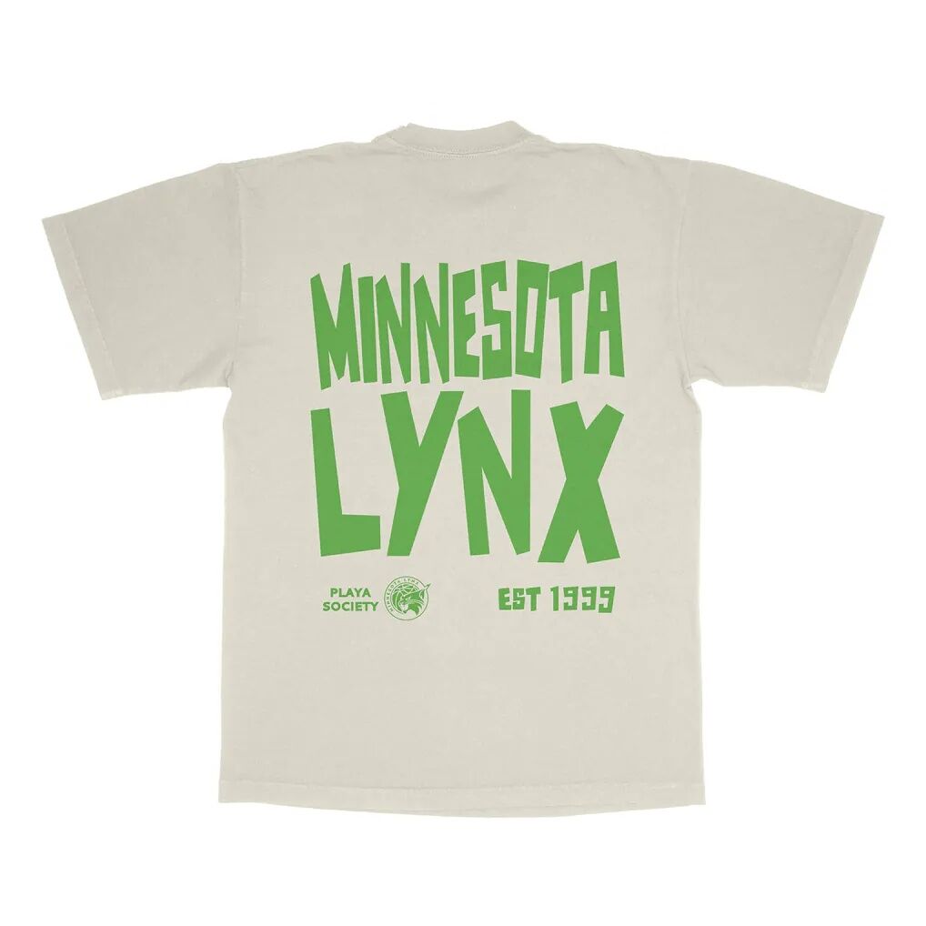 Minnesota Lynx Playa Society Unisex Est T-Shirt - Oatmeal