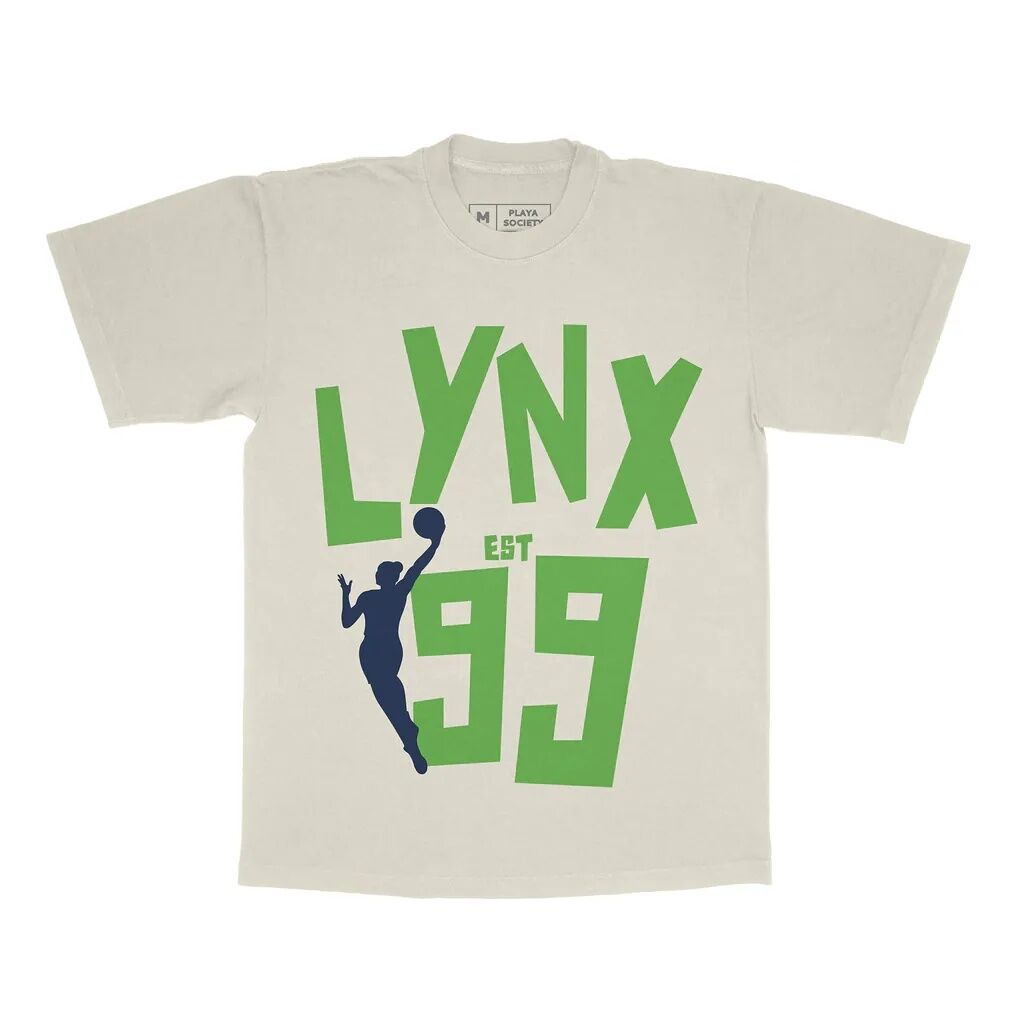 Minnesota Lynx Playa Society Unisex Est T-Shirt - Oatmeal