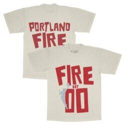 Portland Fire Playa Society Unisex Est T-Shirt - - Front View