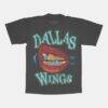 Dallas Wings Playa Society Unisex Sketch T-Shirt - Black - Front View