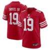 Deebo Samuel Sr San Francisco 49ers Nike Team Game Jersey - Scarlet - Front View