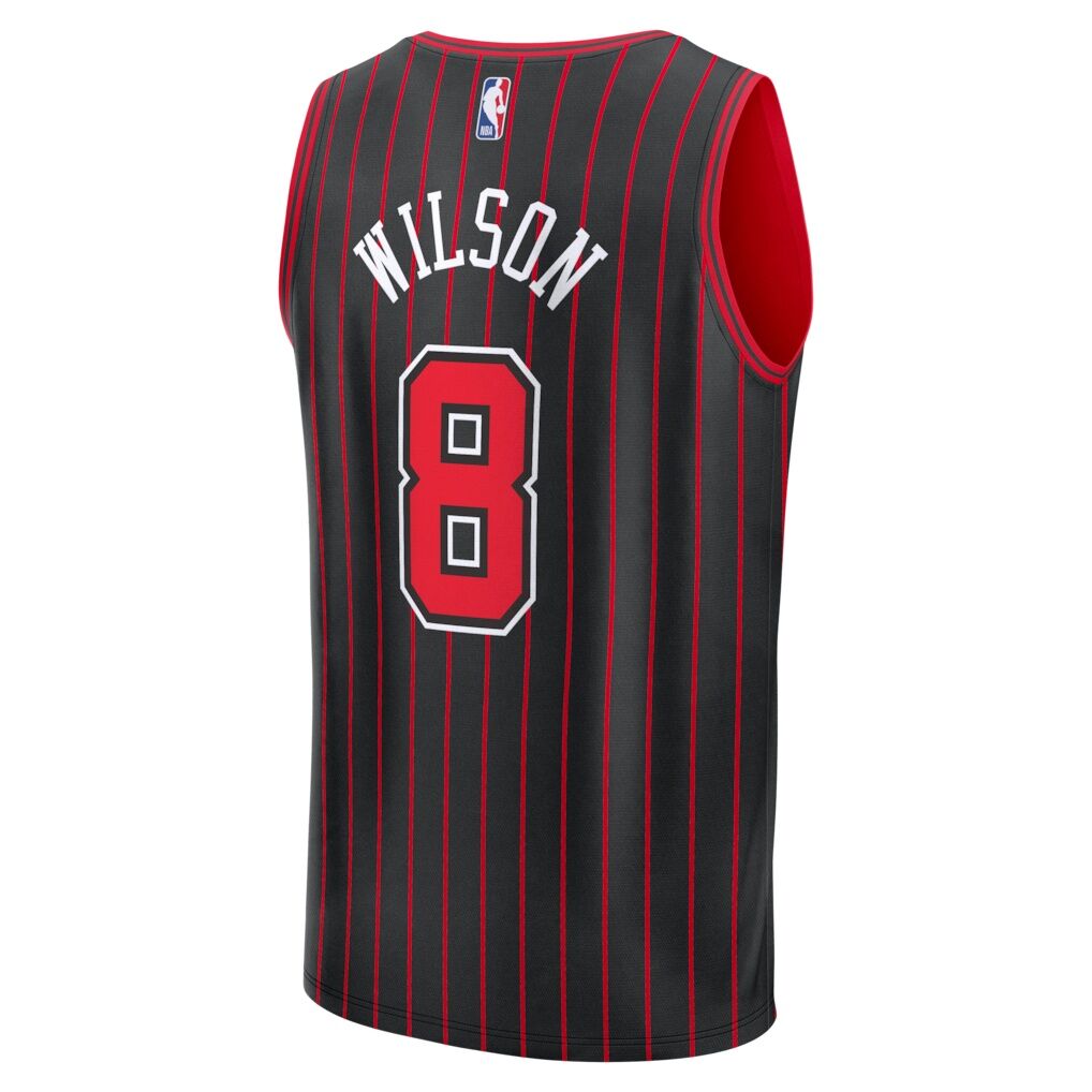 Caleb Wilson Chicago Bulls Fashion7 Youth Fast Break Replica Jersey - Black - Statement Edition
