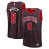 Caleb Wilson Chicago Bulls Fashion7 Youth Fast Break Replica Jersey - Black - - Front View