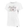 San Diego Padres '47 Women's Speed Throw Frankie T-Shirt - White - Side View