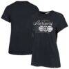 Seattle Mariners '47 Women's Speed Throw Frankie T-Shirt - Navy - Front View