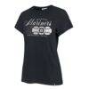 Seattle Mariners '47 Women's Speed Throw Frankie T-Shirt - Navy - Side View