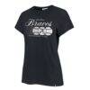 Atlanta Braves '47 Women's Speed Throw Frankie T-Shirt - Navy - Side View