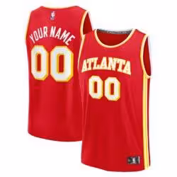 Atlanta Hawks Fashion7 Youth Fast Break Custom Jersey - Red - Front View