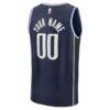 Dallas Mavericks Fashion7 Youth Fast Break Custom Jersey - Navy - Detail View
