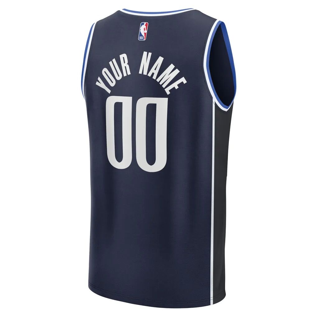 Dallas Mavericks Fashion7 Youth Fast Break Custom Jersey - Statement Edition
