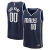 Dallas Mavericks Fashion7 Youth Fast Break Custom Jersey - Navy - Front View