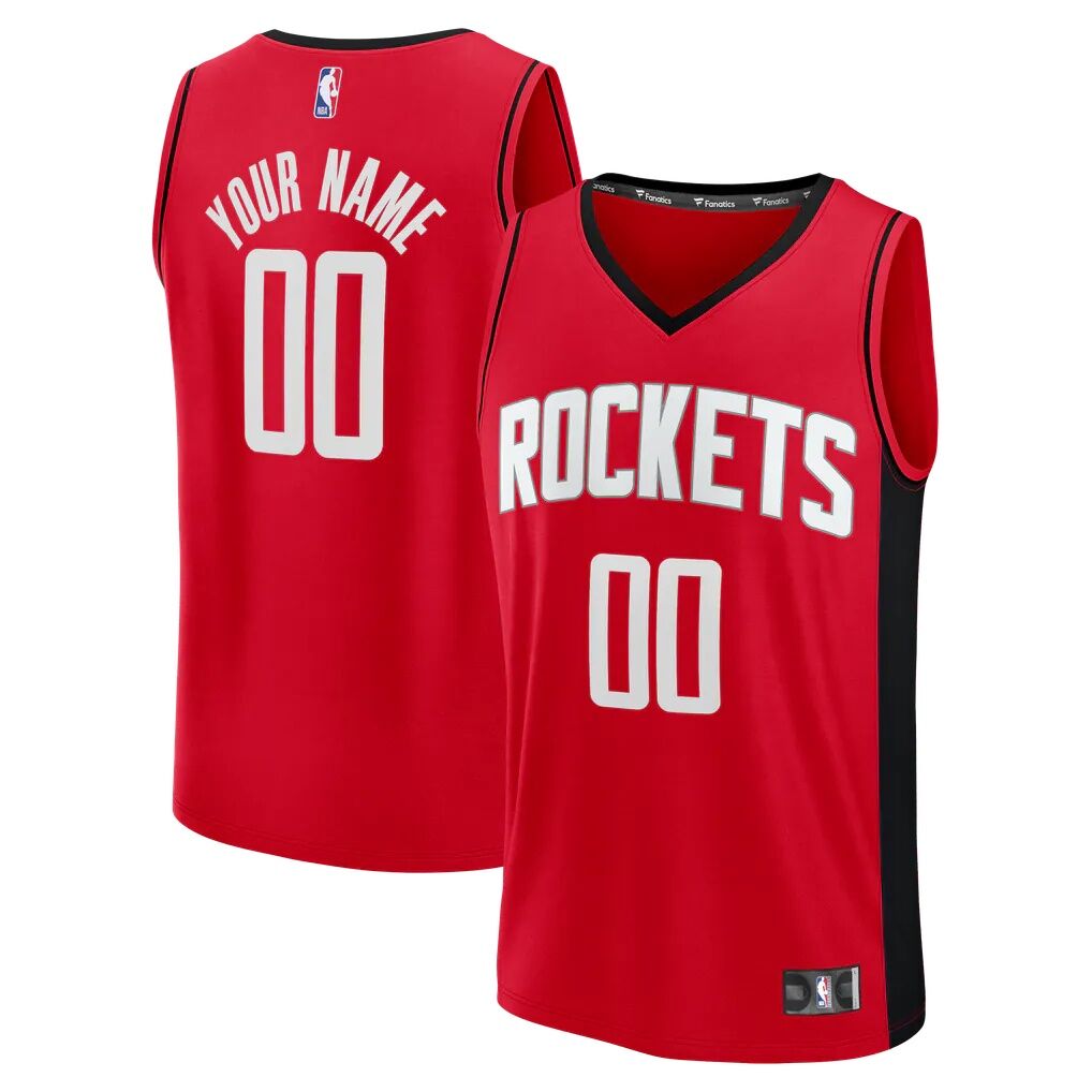 Houston Rockets Fashion7 Youth Fast Break Custom Jersey - Icon Edition