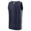 Memphis Grizzlies Fashion7 Fast Break Custom Jersey - Navy - Detail View