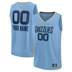 Memphis Grizzlies Fashion7 Fast Break Custom Jersey - Statement Edition - Light Blue