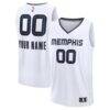 Memphis Grizzlies Fashion7 Fast Break Custom Jersey - White - Front View