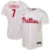 Trea Turner Philadelphia Phillies Nike Youth Home Replica Jersey - White - Front View