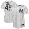 Gerrit Cole New York Yankees Nike Youth Home Replica Jersey - White - Front View