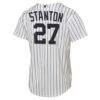 Giancarlo Stanton New York Yankees Nike Youth Home Replica Jersey - White - Detail View