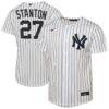 Giancarlo Stanton New York Yankees Nike Youth Home Replica Jersey - White - Front View