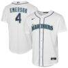 Colt Emerson Seattle Mariners Nike Youth Home Replica Jersey - White - Front View