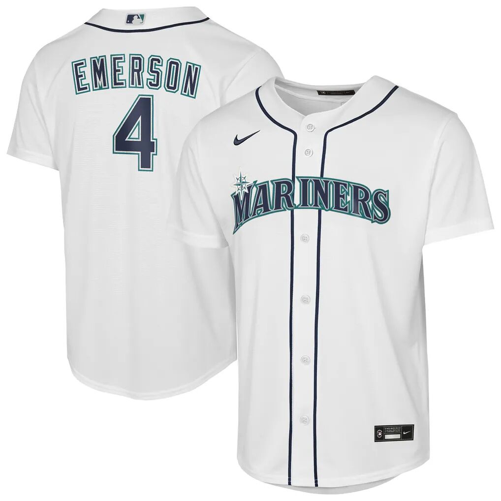 Colt Emerson Seattle Mariners Nike Youth Home Replica Jersey