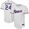 Brandon Nimmo Texas Rangers Nike Youth Home Replica Jersey - White - Front View