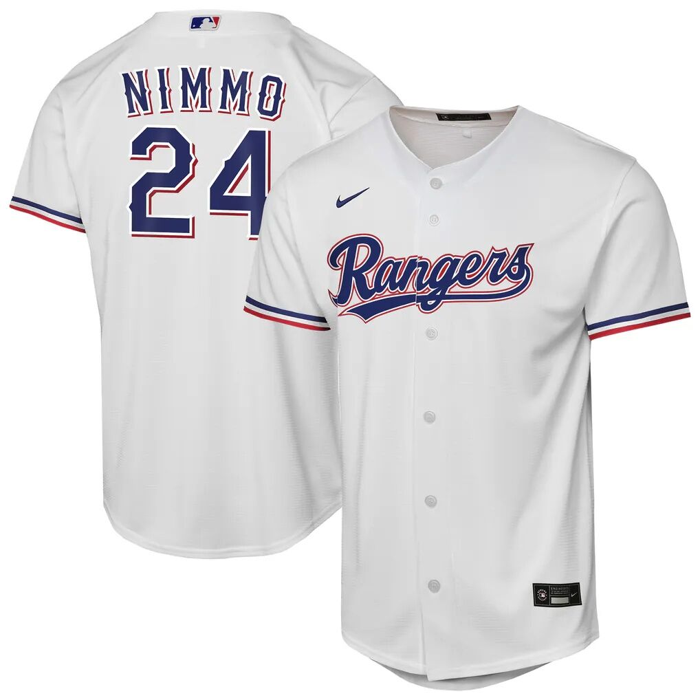 Brandon Nimmo Texas Rangers Nike Youth Home Replica Jersey