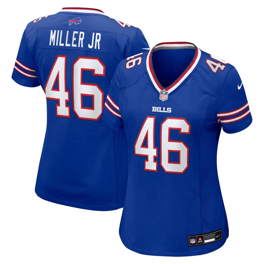 DJ Miller Jr. Buffalo Bills Nike Women's Team Game Jersey - Royal