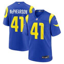 Zech McPhearson Los Angeles Rams Nike Team Game Jersey - - Front View