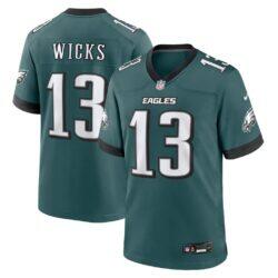 Dontayvion Wicks Philadelphia Eagles Nike Team Game Jersey - - Front View
