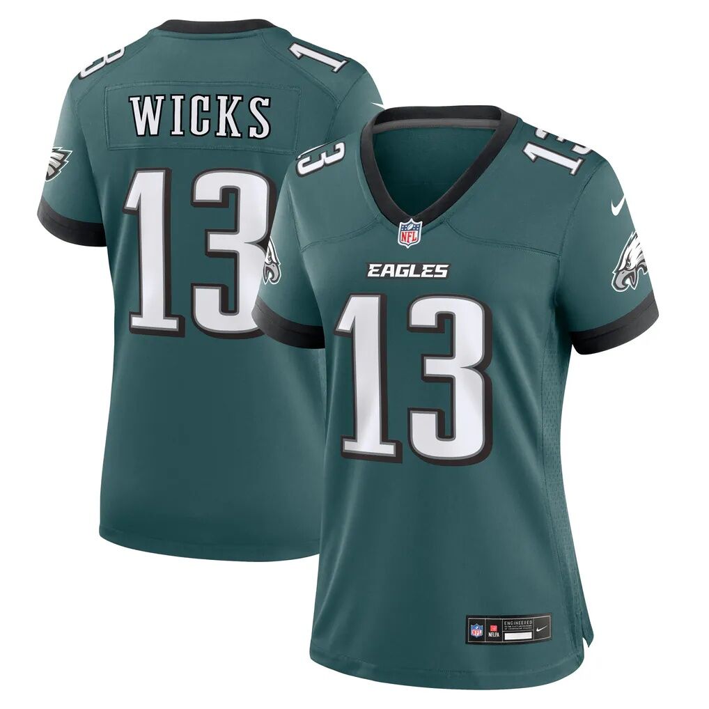 Dontayvion Wicks Philadelphia Eagles Nike Women's Team Game Jersey - Midnight Green