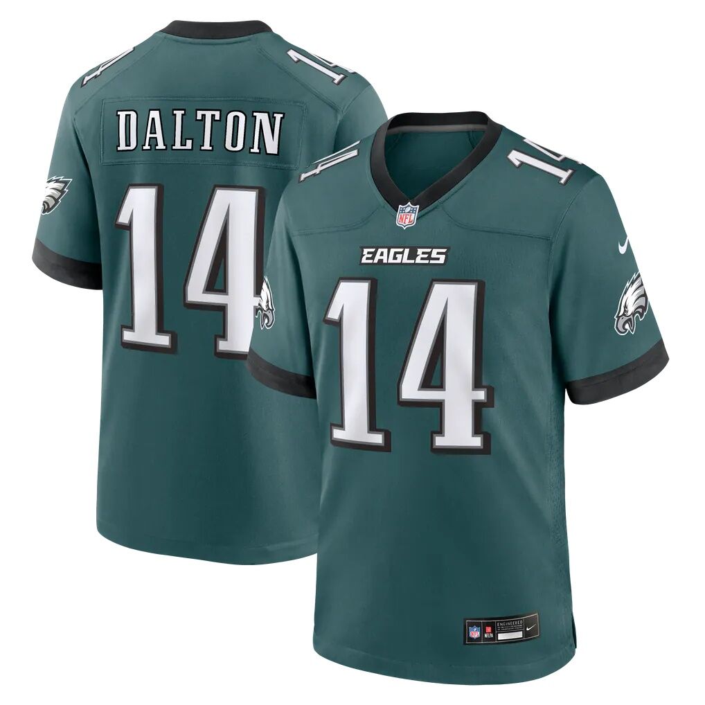 Andy Dalton Philadelphia Eagles Nike Team Game Jersey - Midnight Green