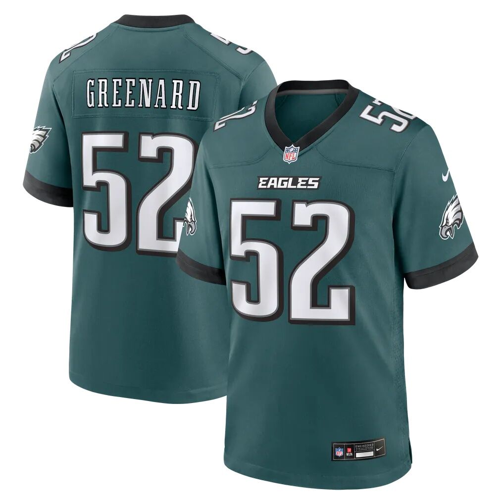 Jonathan Greenard Philadelphia Eagles Nike Team Game Jersey - Midnight Green