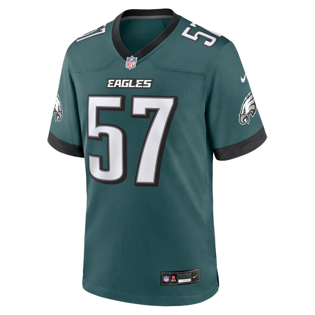 A.J. Epenesa Philadelphia Eagles Nike Team Game Jersey - Midnight Green
