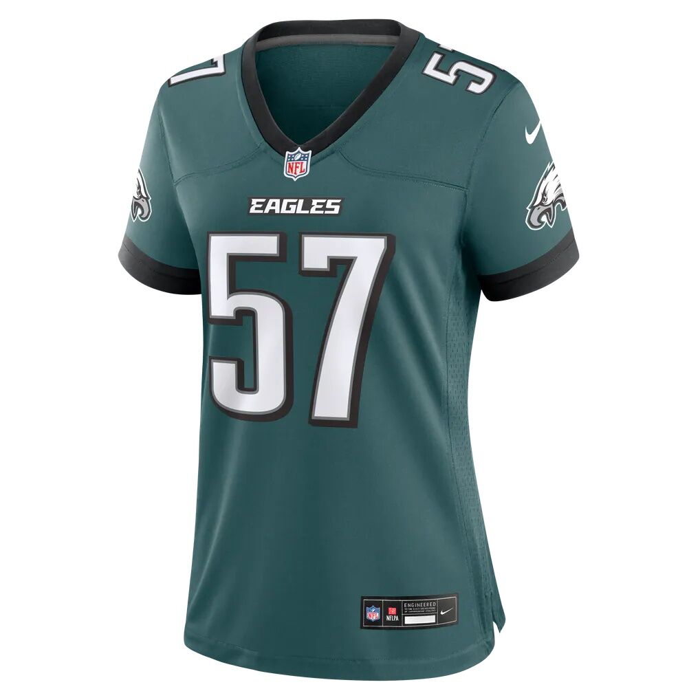 A.J. Epenesa Philadelphia Eagles Nike Women's Team Game Jersey - Midnight Green