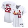 Joshua Báez St. Louis Cardinals Nike Women's Home Limited Player Jersey - White - Front View