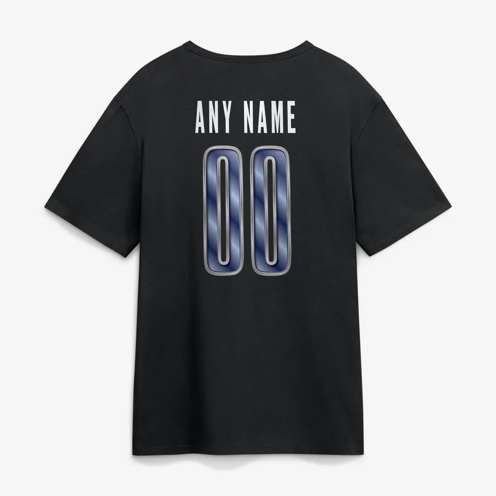New York Giants Big & Tall Metallic Mascot Personalized Name & Number T-Shirt