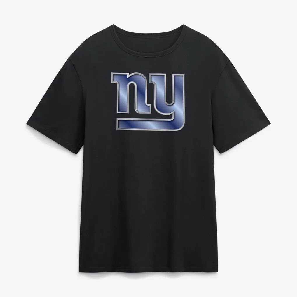 New York Giants Big & Tall Metallic Mascot Personalized Name & Number T-Shirt