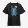 Tennessee Titans Big & Tall Metallic Mascot Personalized Name & Number T-Shirt - Black - Detail View