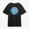 Tennessee Titans Big & Tall Metallic Mascot Personalized Name & Number T-Shirt - Black - Side View