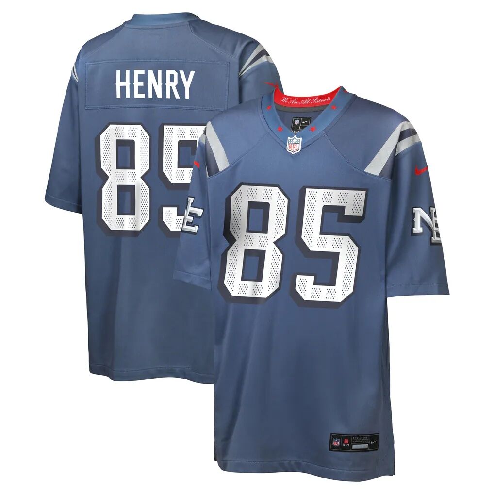 Hunter Henry New England Patriots Nike Youth Rivalries Collection Game Jersey - Storm Blue