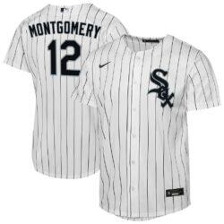 Colson Montgomery Chicago White Sox Nike Youth Home Replica Jersey - White - Front View