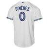 Andrés Giménez Toronto Blue Jays Nike Youth Home Replica Jersey - White - Detail View